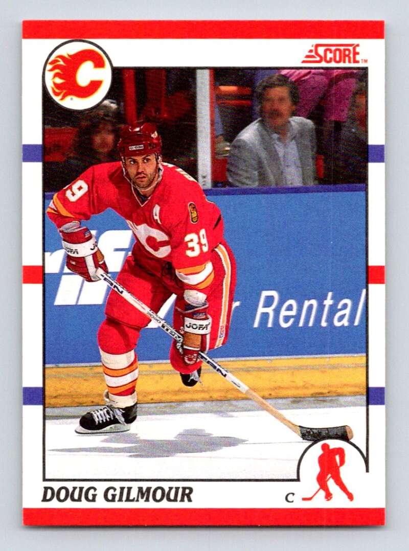 1990-91 Score Canadian Hockey #155 Doug Gilmour Calgary Flames Image 1