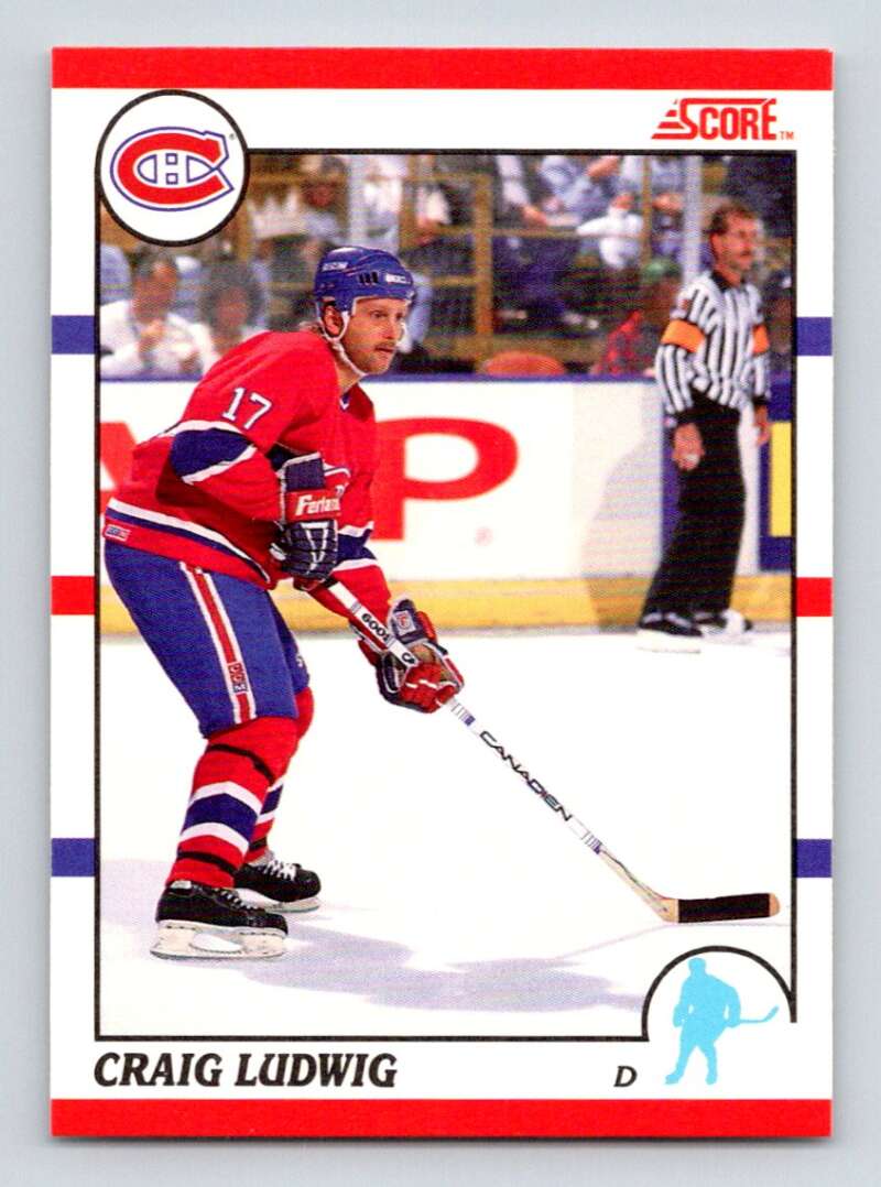 1990-91 Score Canadian Hockey #165 Craig Ludwig Image 1
