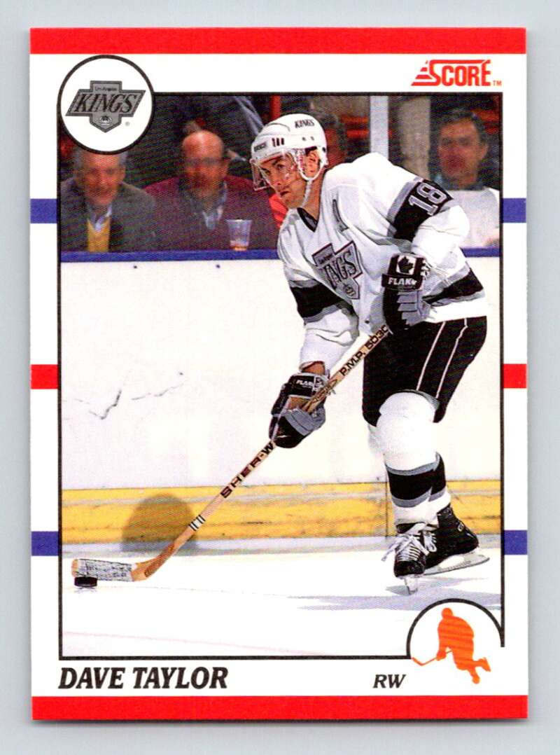 1990-91 Score Canadian Hockey #166 Dave Taylor Los Angeles Kings Image 1