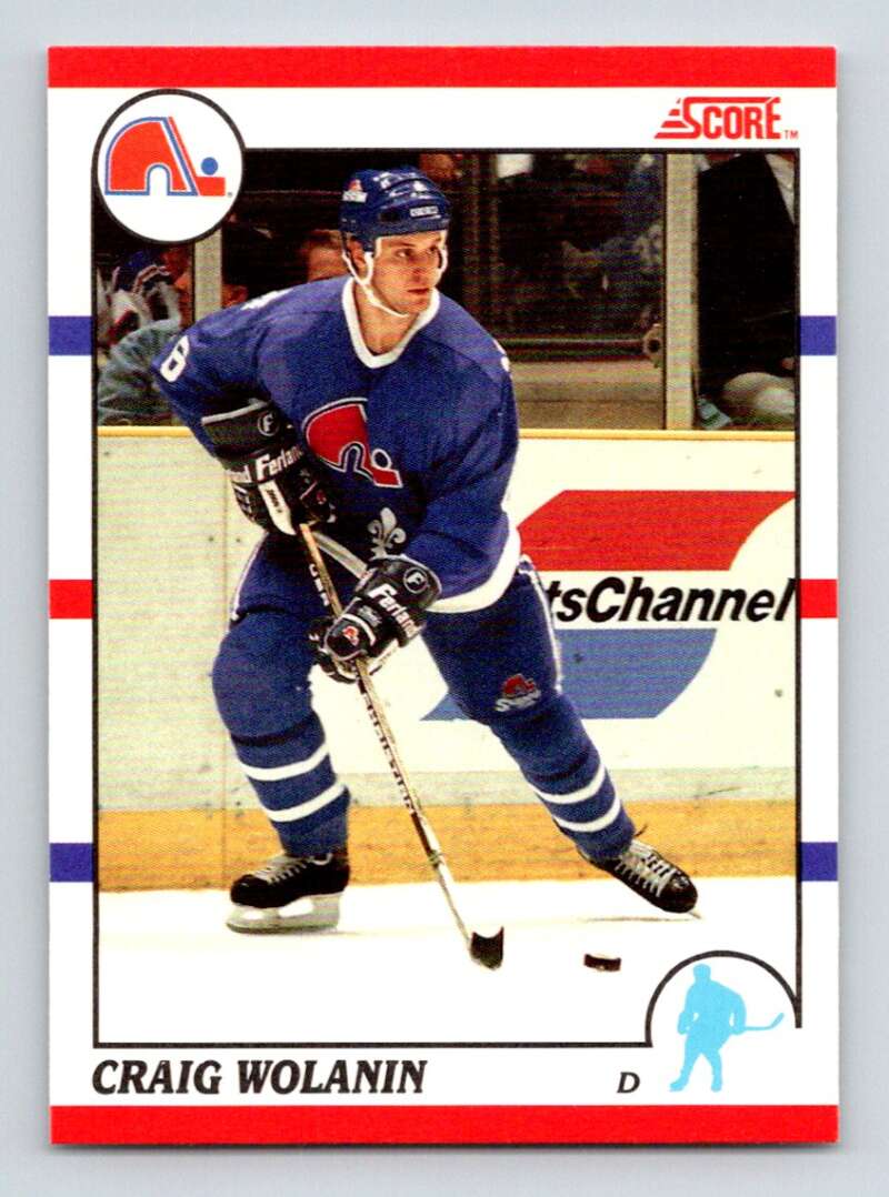 1990-91 Score Canadian Hockey #167 Craig Wolanin Quebec Nordiques Image 1