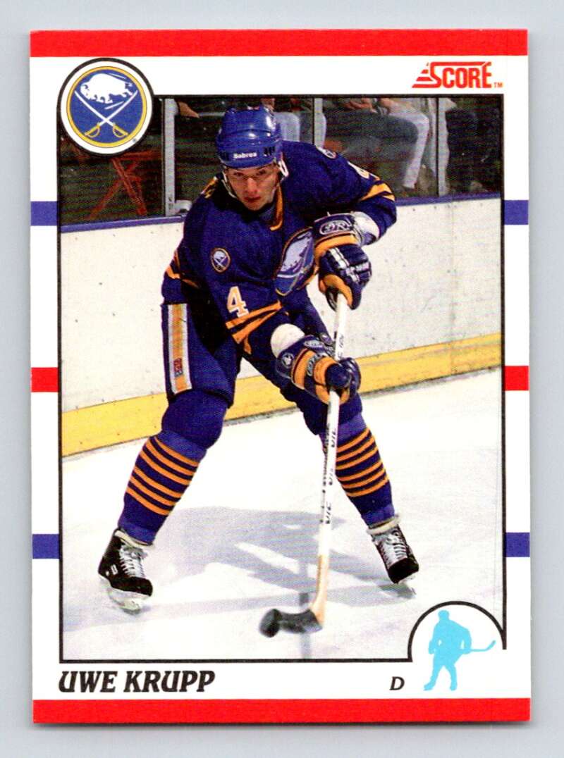 1990-91 Score Canadian Hockey #169 Uwe Krupp Buffalo Sabres Image 1