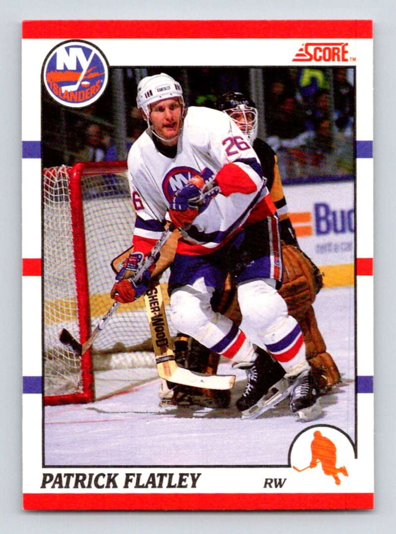 1990-91 Score Canadian Hockey #174 Pat Flatley New York Islanders Image 1