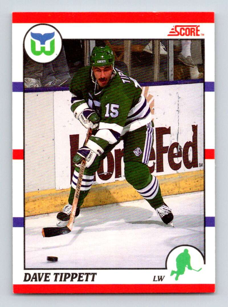 1990-91 Score Canadian Hockey #192 Dave Tippett Image 1
