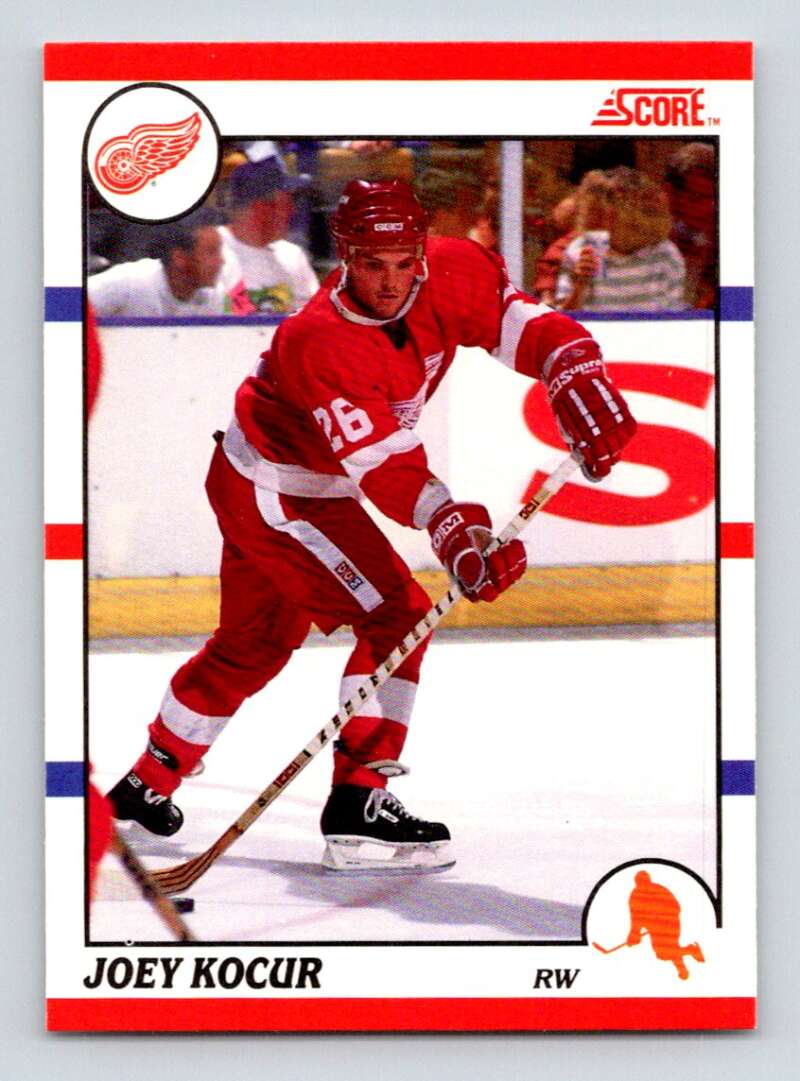 1990-91 Score Canadian Hockey #201 Joey Kocur Detroit Red Wings Image 1