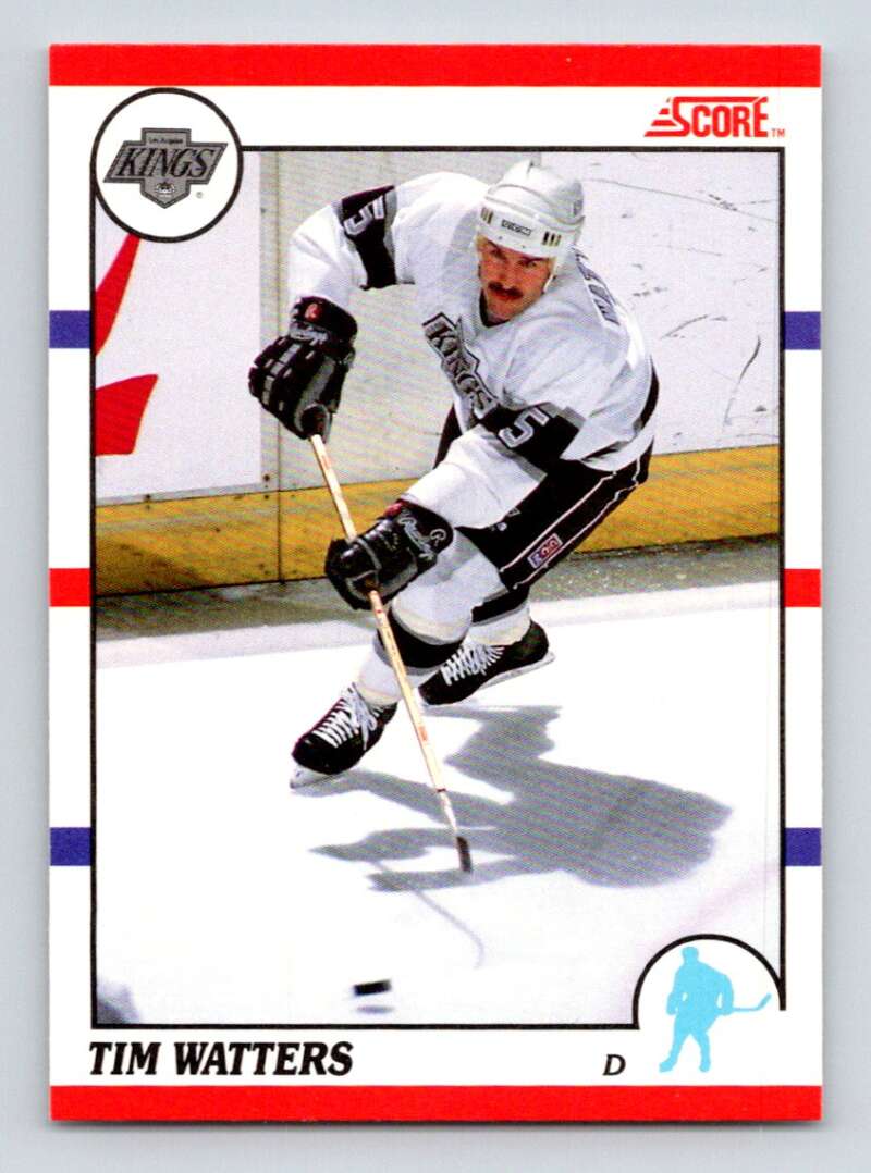 1990-91 Score Canadian Hockey #204 Tim Watters Los Angeles Kings Image 1