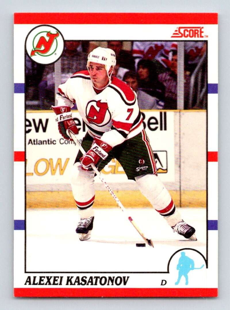 1990-91 Score Canadian Hockey #209 Alexei Kasatonov New Jersey Devils Image 1