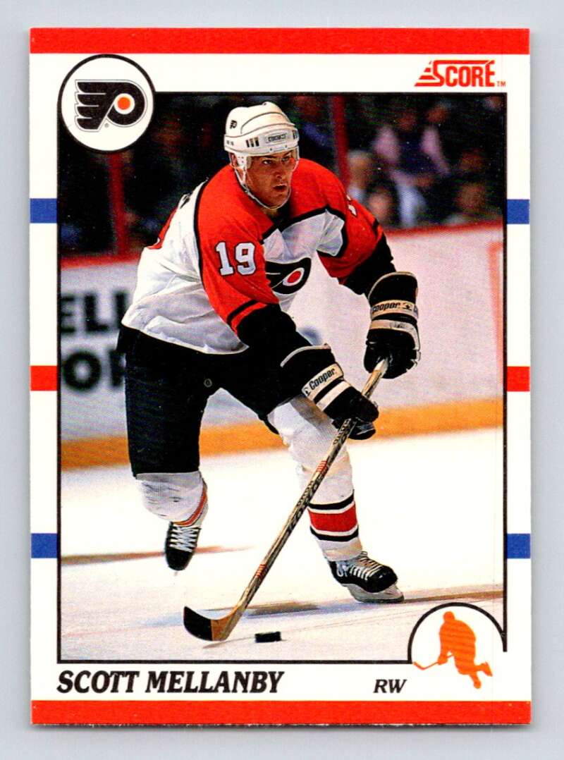 1990-91 Score Canadian Hockey #242 Scott Mellanby Philadelphia Flyers Image 1