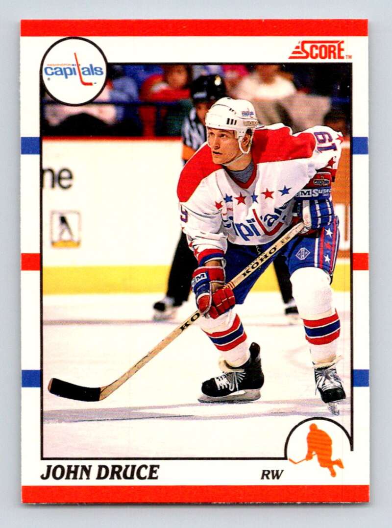 1990-91 Score Canadian Hockey #246 John Druce Washington Capitals Image 1
