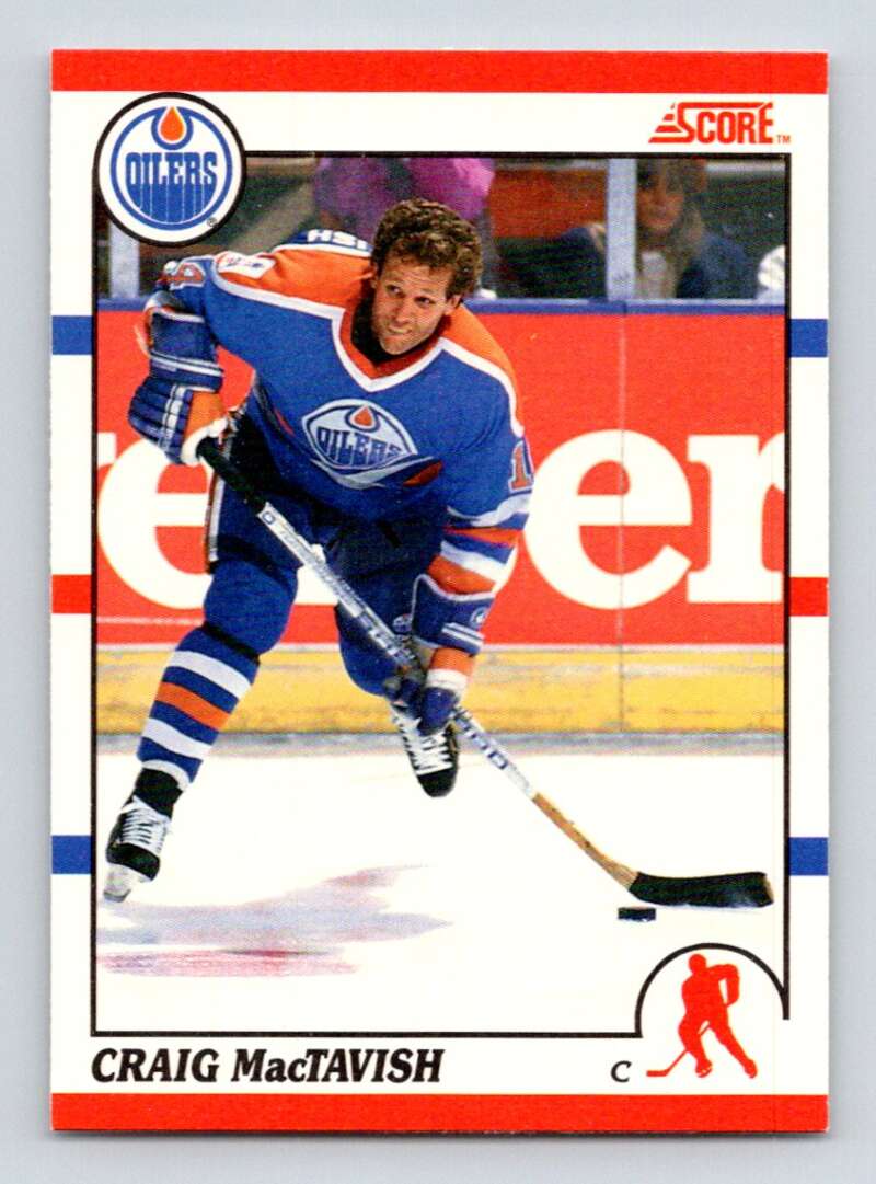 1990-91 Score Canadian Hockey #258 Craig MacTavish Edmonton Oilers Image 1