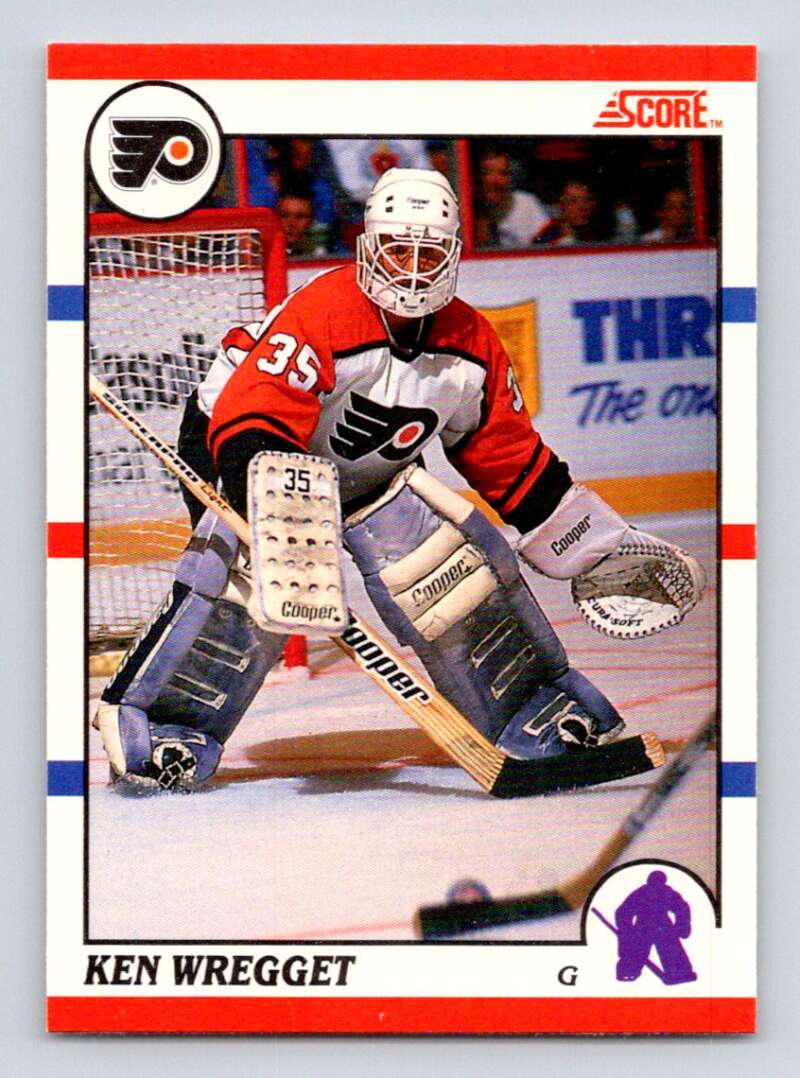 1990-91 Score Canadian Hockey #263 Ken Wregget Philadelphia Flyers Image 1
