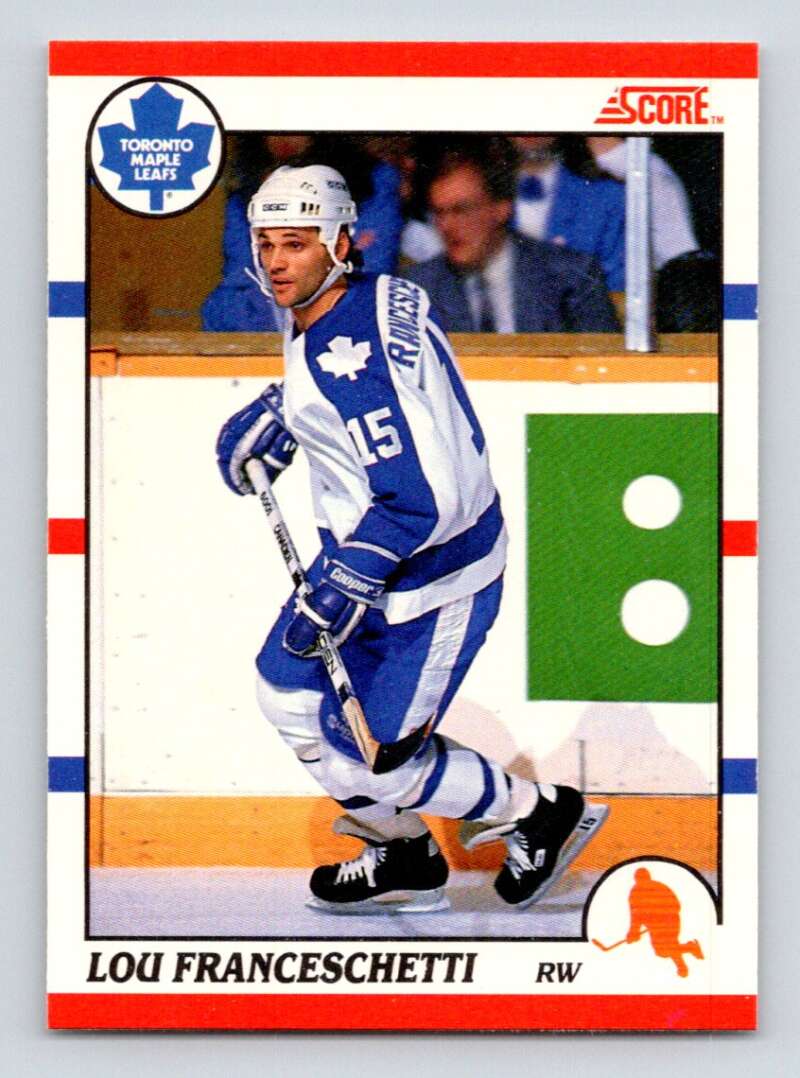 1990-91 Score Canadian Hockey #266 Lou Franceschetti Toronto Maple Leafs Image 1