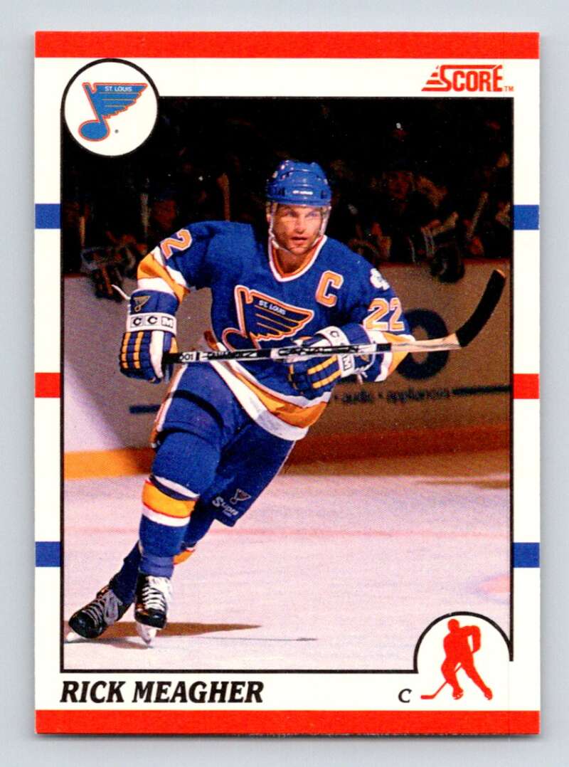 1990-91 Score Canadian Hockey #267 Rick Meagher St. Louis Blues Image 1