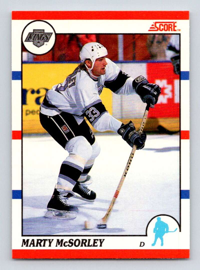 1990-91 Score Canadian Hockey #271 Marty McSorley Los Angeles Kings Image 1