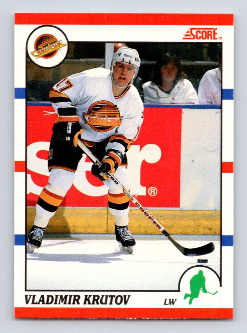 1990-91 Score Canadian Hockey #273 Vladimir Krutov Vancouver Canucks Image 1