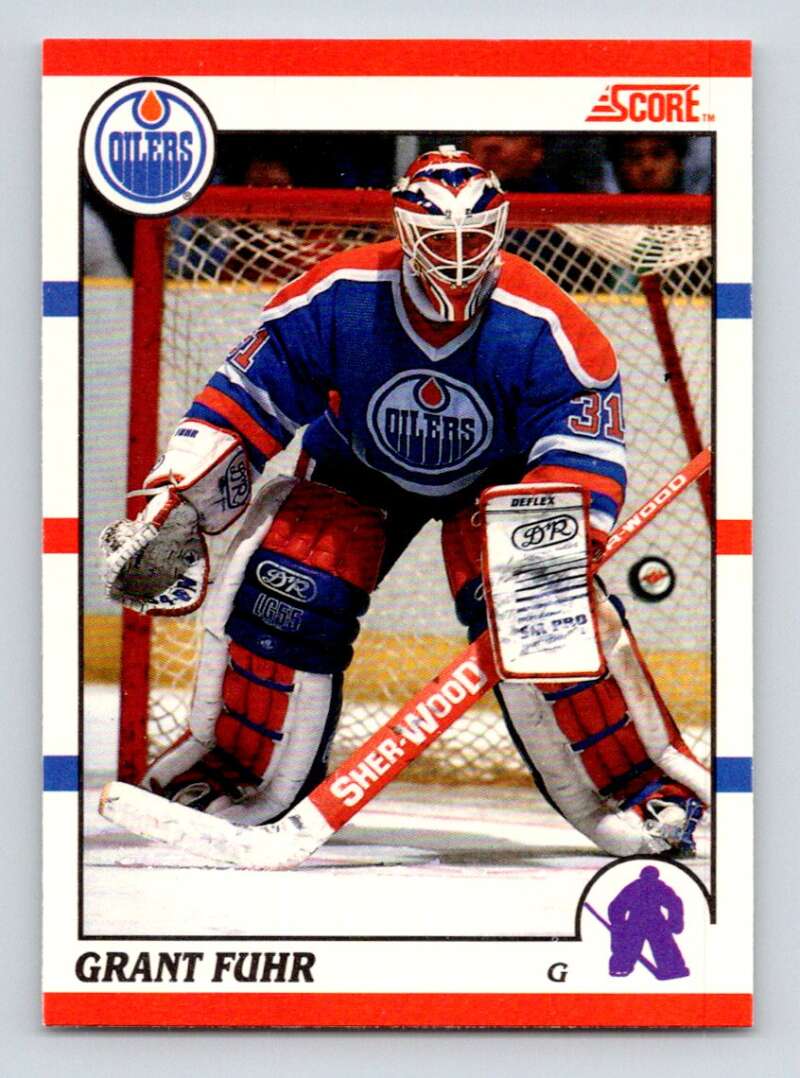 1990-91 Score Canadian Hockey #275 Grant Fuhr Edmonton Oilers Image 1