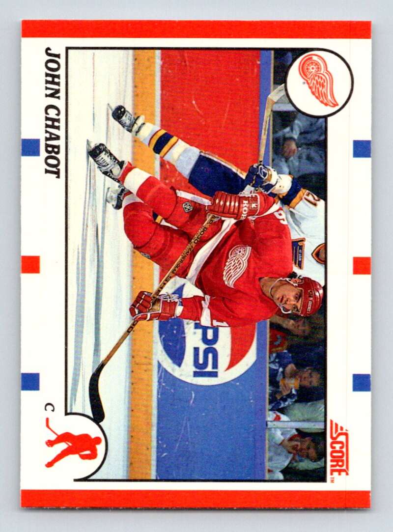 1990-91 Score Canadian Hockey #277 John Chabot Detroit Red Wings Image 1