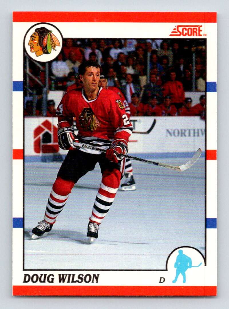1990-91 Score Canadian Hockey #280 Doug Wilson Chicago Blackhawks Image 1
