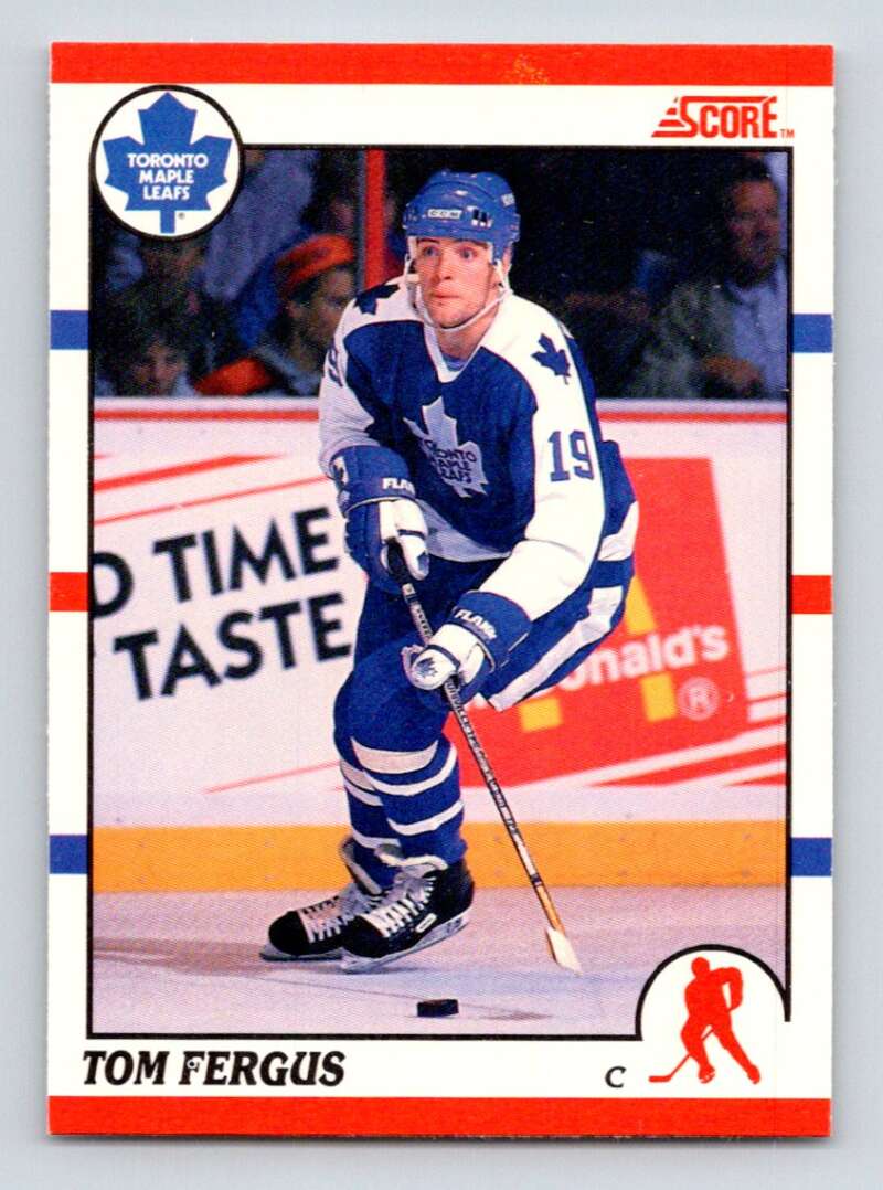 1990-91 Score Canadian Hockey #285 Tom Fergus Toronto Maple Leafs Image 1