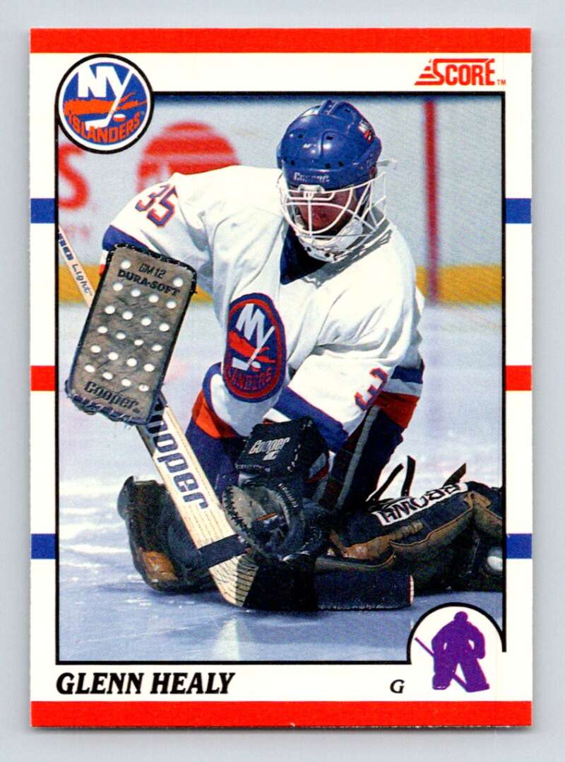 1990-91 Score Canadian Hockey #294 Glenn Healy RC Rookie New York Islanders Image 1