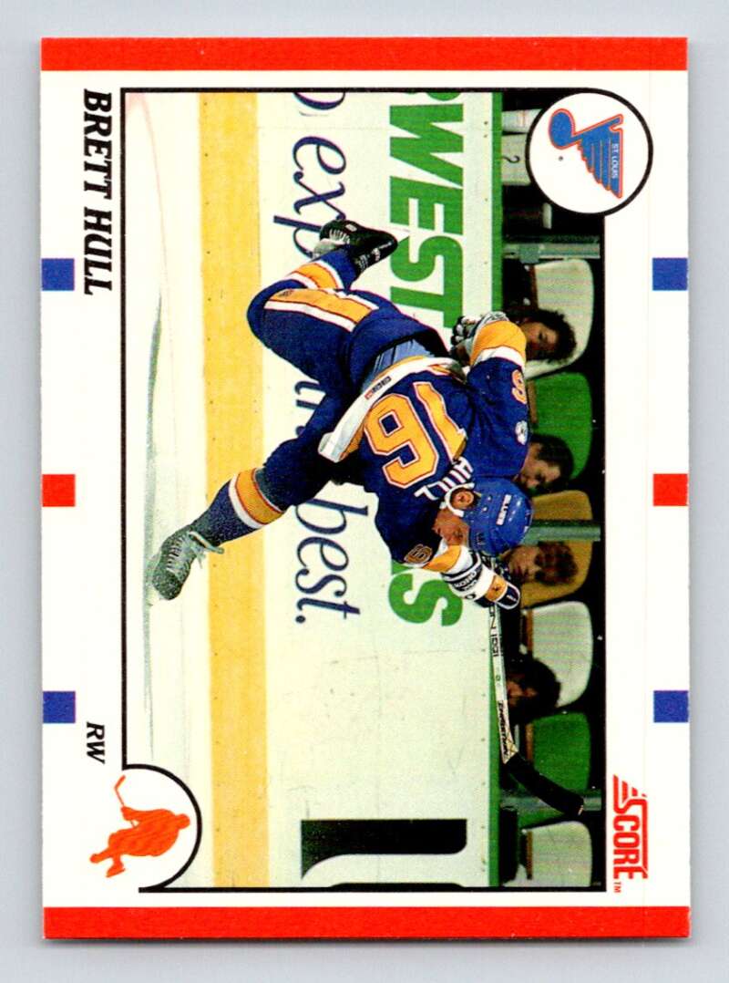 1990-91 Score Canadian Hockey #300 Brett Hull St. Louis Blues Image 1