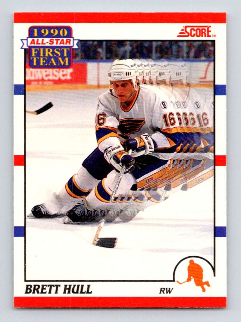 1990-91 Score Canadian Hockey #317 Brett Hull St. Louis Blues Image 1