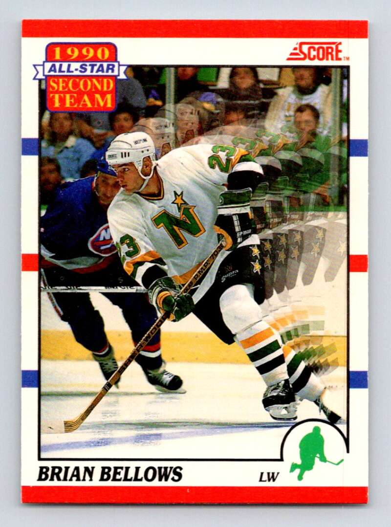 1990-91 Score Canadian Hockey #322 Brian Bellows Minnesota North Stars Image 1