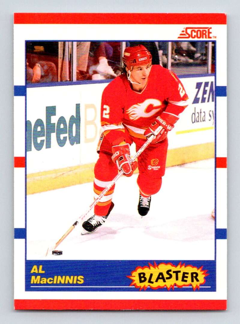 1990-91 Score Canadian Hockey #335 Al MacInnis Calgary Flames Image 1