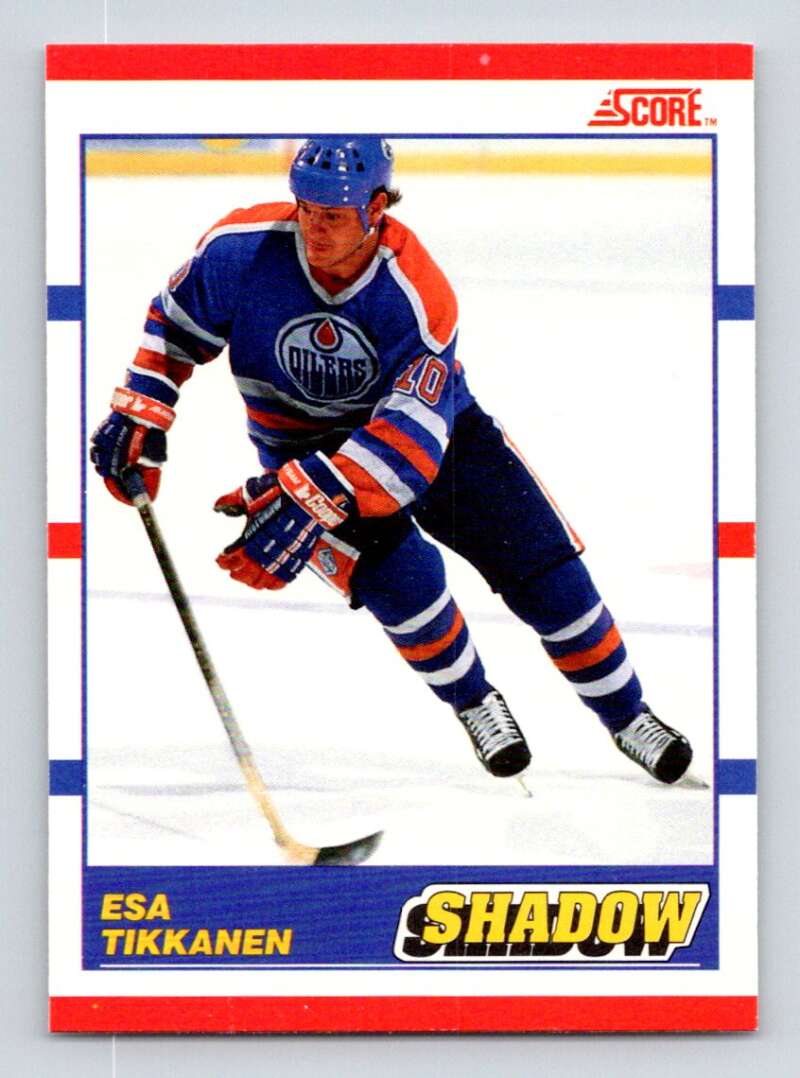 1990-91 Score Canadian Hockey #342 Esa Tikkanen Edmonton Oilers Image 1