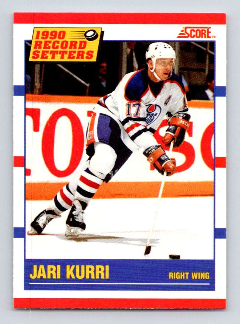 1990-91 Score Canadian Hockey #348 Jari Kurri LL Edmonton Oilers Image 1