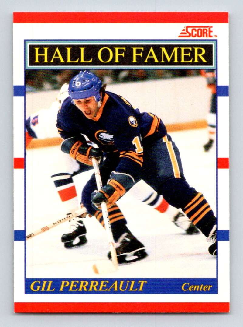 1990-91 Score Canadian Hockey #355 Gilbert Perreault HOF Buffalo Sabres Image 1