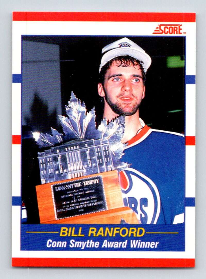 1990-91 Score Canadian Hockey #358 Bill Ranford Edmonton Oilers Image 1