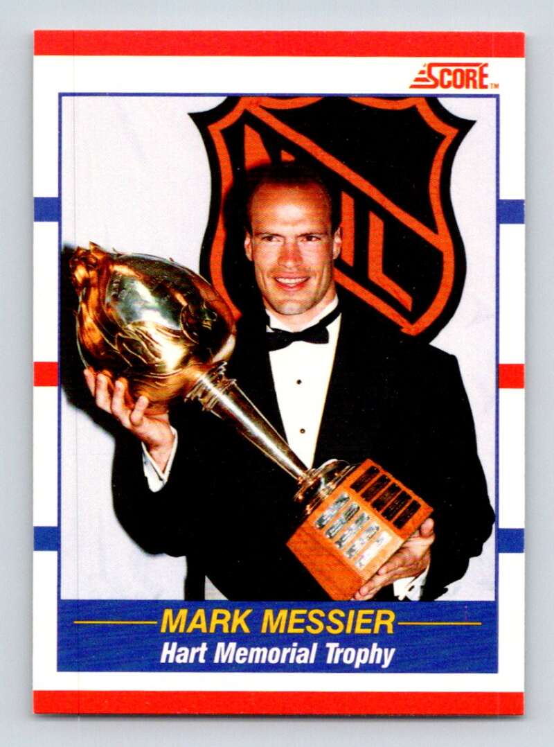1990-91 Score Canadian Hockey #360 Mark Messier Edmonton Oilers Image 1