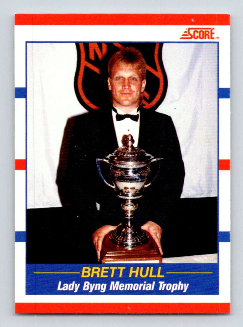1990-91 Score Canadian Hockey #366 Brett Hull St. Louis Blues Image 1