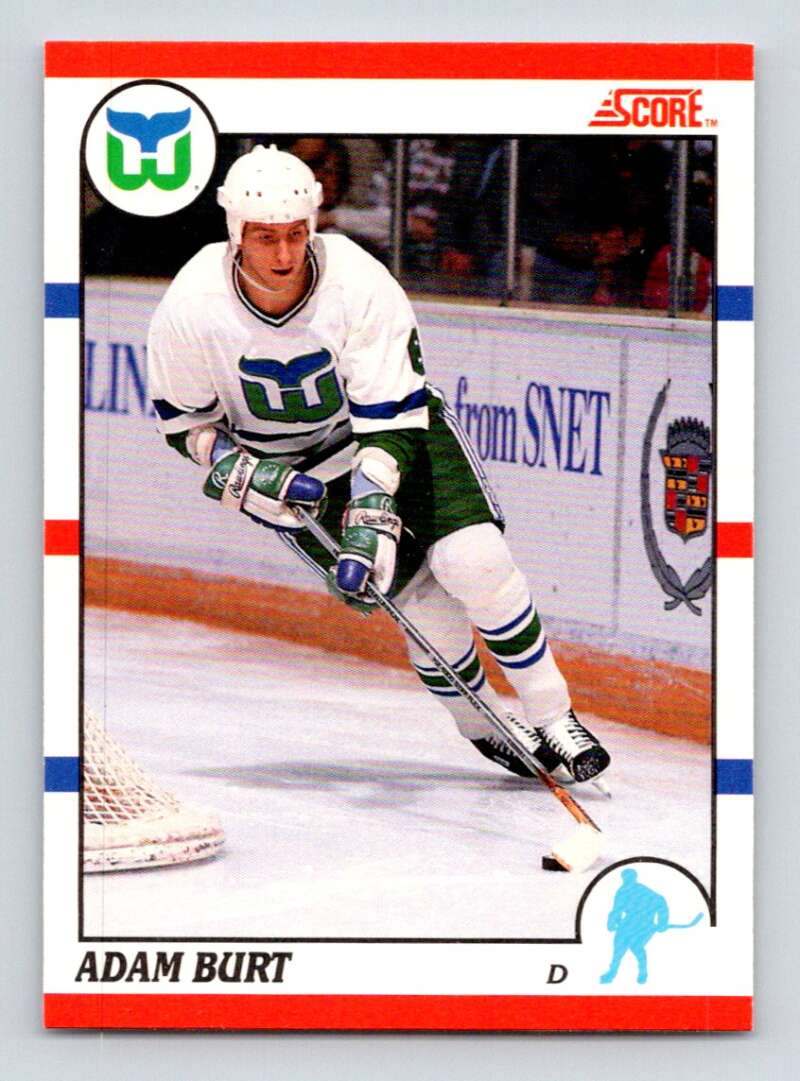 1990-91 Score Canadian Hockey #370 Adam Burt Hartford Whalers Image 1