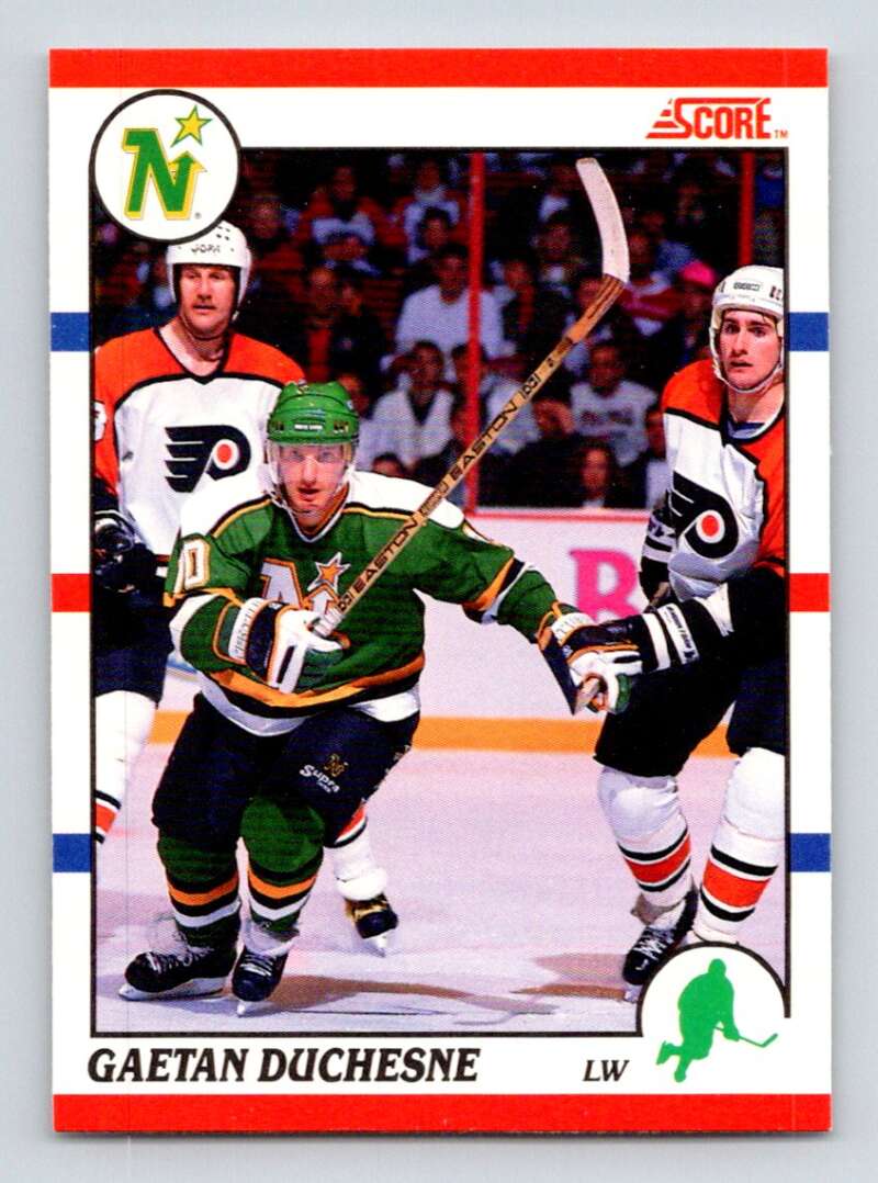 1990-91 Score Canadian Hockey #375 Gaetan Duchesne Minnesota North Stars Image 1