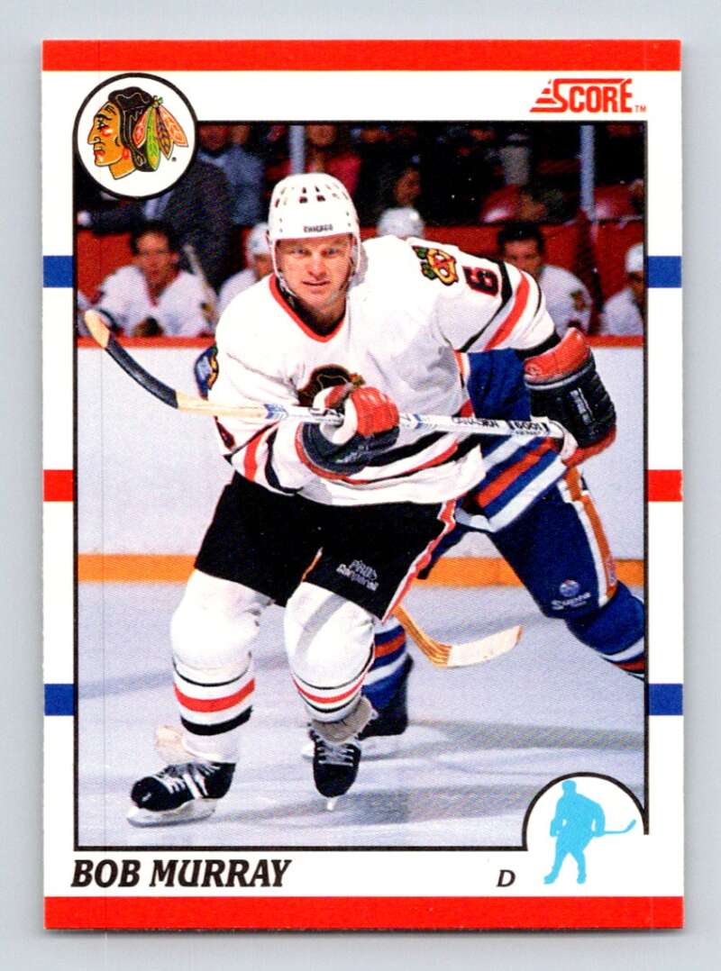 1990-91 Score Canadian Hockey #376 Bob Murray Chicago Blackhawks Image 1