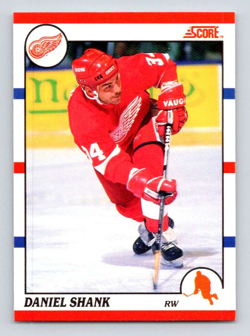 1990-91 Score Canadian Hockey #377 Daniel Shank Detroit Red Wings Image 1