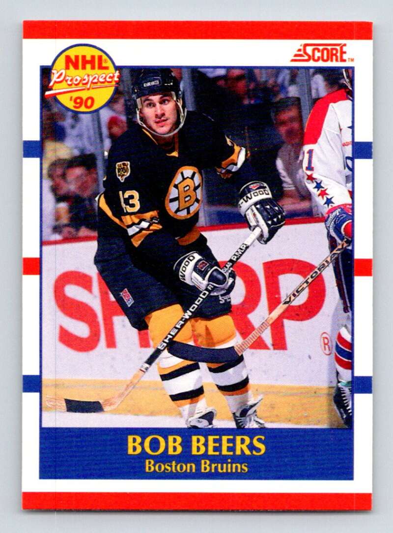1990-91 Score Canadian Hockey #385 Bob Beers RC Rookie Image 1
