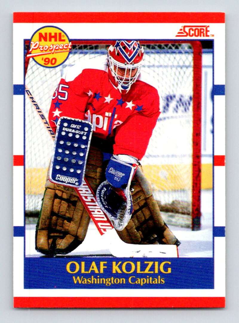 1990-91 Score Canadian Hockey #392 Olaf Kolzig RC Rookie Image 1