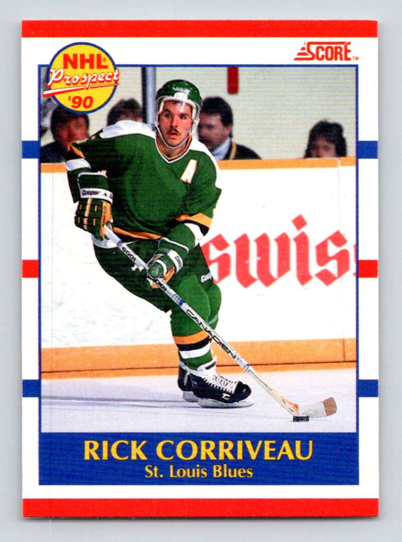 1990-91 Score Canadian Hockey #396 Rick Corriveau St. Louis Blues Image 1