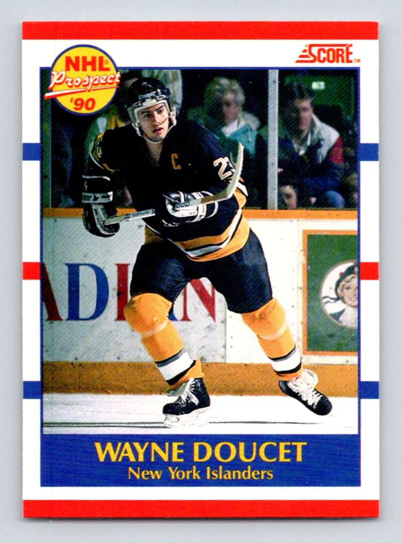 1990-91 Score Canadian Hockey #397 Wayne Doucet New York Islanders Image 1