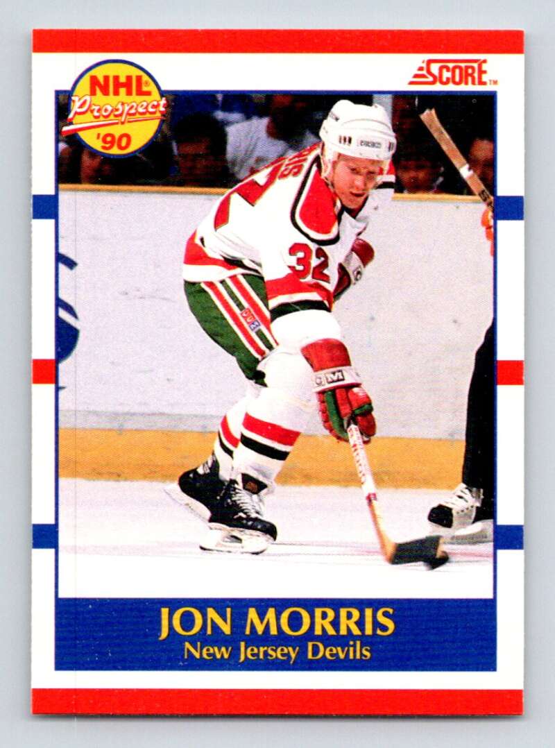 1990-91 Score Canadian Hockey #401 Jon Morris New Jersey Devils Image 1