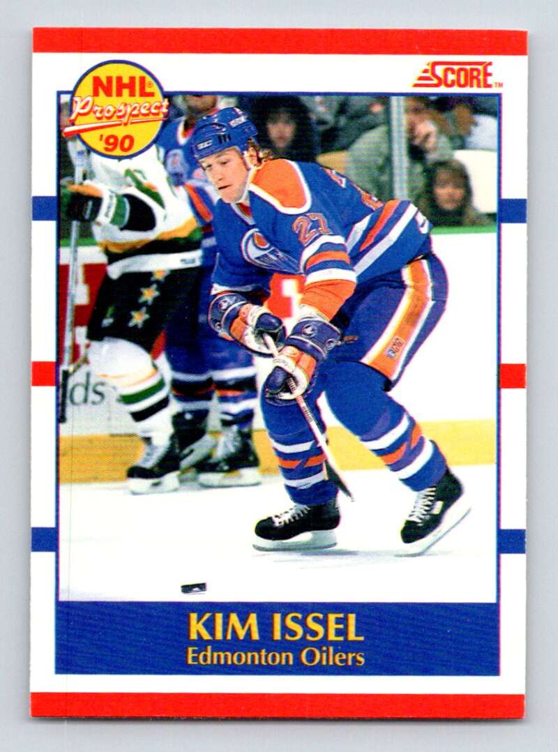 1990-91 Score Canadian Hockey #409 Kim Issel UER Edmonton Oilers Image 1