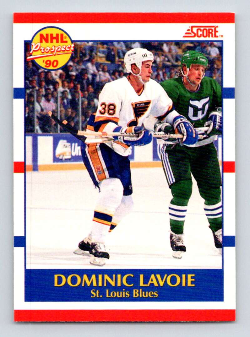 1990-91 Score Canadian Hockey #416 Dominic Lavoie St. Louis Blues Image 1