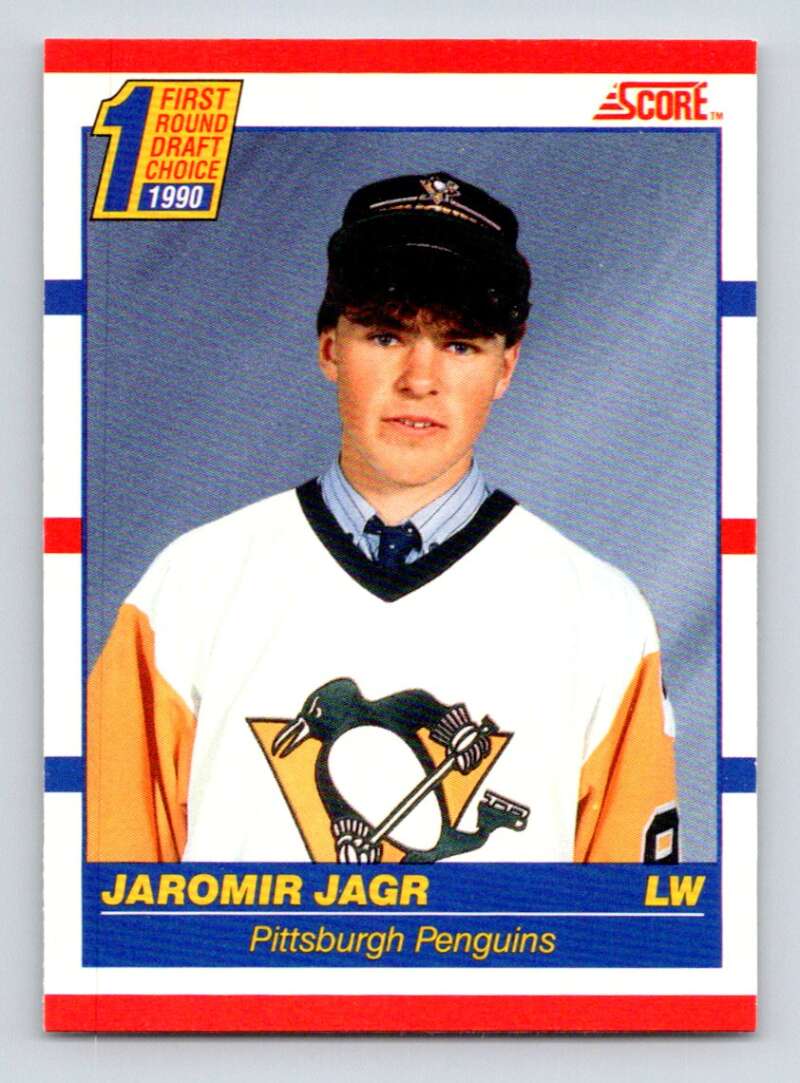 1990-91 Score Canadian Hockey #428 Jaromir Jagr RC Rookie Pittsburgh Penguins Image 1
