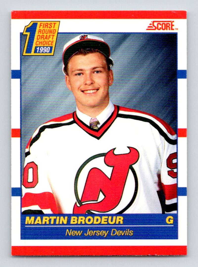 1990-91 Score Canadian Hockey #439 Martin Brodeur RC Rookie New Jersey Devils Image 1