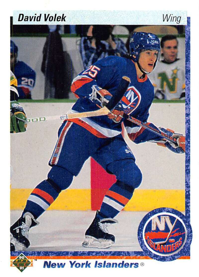 1990-91 Upper Deck Hockey #1 David Volek New York Islanders Image 1