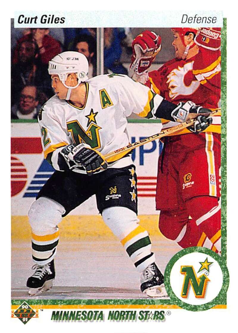 1990-91 Upper Deck Hockey #9 Curt Giles Minnesota North Stars Image 1