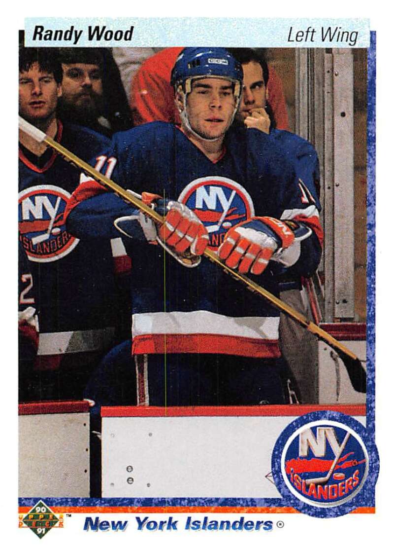1990-91 Upper Deck Hockey #16 Randy Wood New York Islanders Image 1
