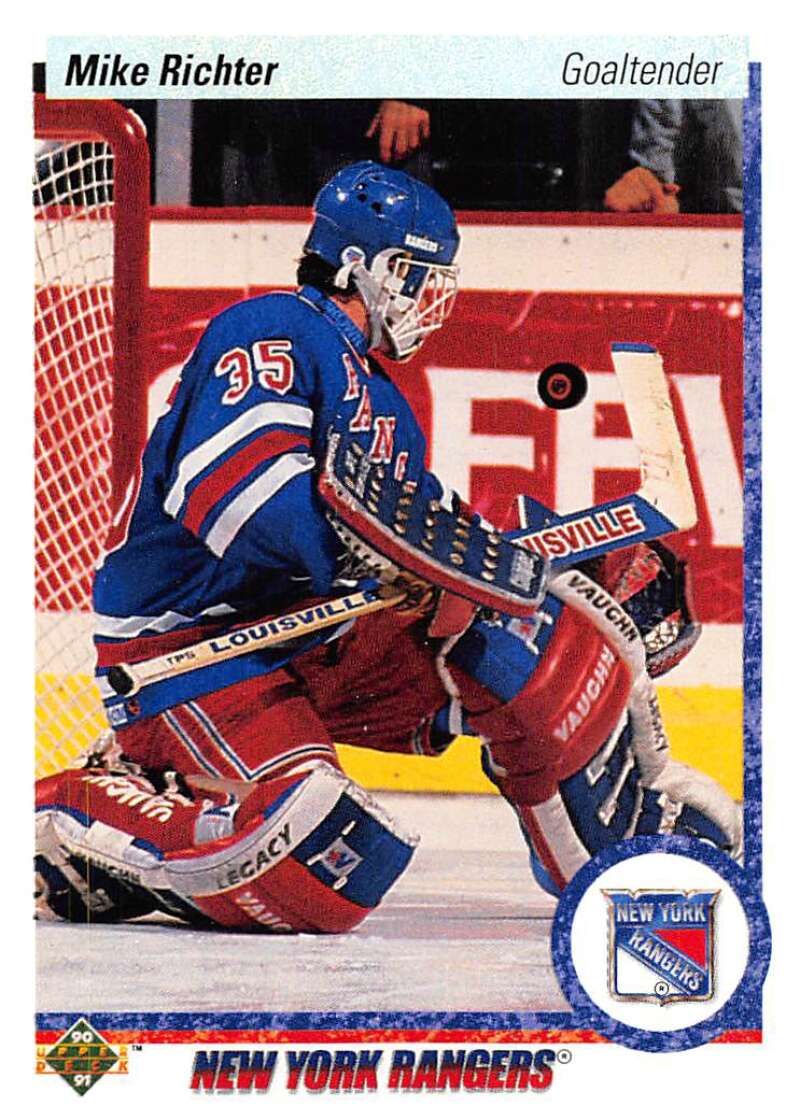 1990-91 Upper Deck Hockey #32 Mike Richter RC Rookie Image 1